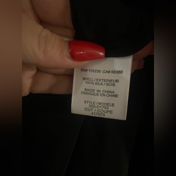 Joie Motega Tie-Waist Silk Dress Black Small - Picture 8 of 8